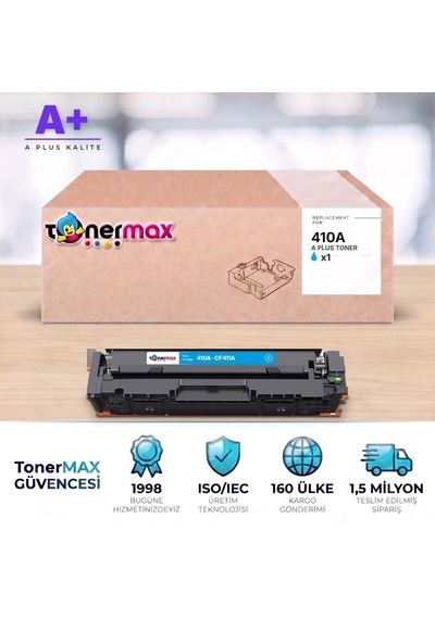 Hp 410a Cf411a Mavi Uyumlu Toner A Plus / Color Laserjet Pro M452 / M477 / M377