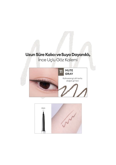 Clıo Sharp So Simple Waterproof Pencil Liner 11 Mute Gray