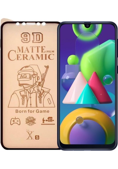 Samsung Uyumlu M21 Ekran Koruyucu 9D Mat Seramik Nano Tam Kaplayan