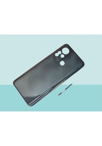 Infinix Hot 11s Uyumlu Full Kasa Arka Kapak Batarya Kapağı Siyah Siyah
