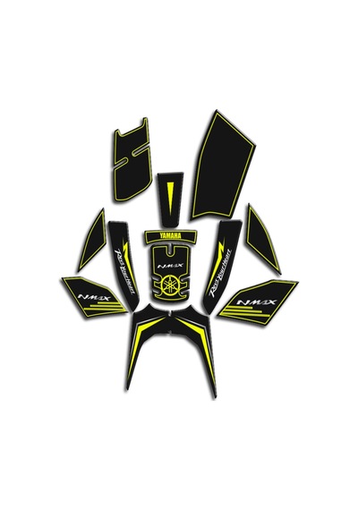 Hades Yamaha Nmax 2021-2025 Uyumlu Tank Pad Seti Nightflou Depo Koruma Siyah