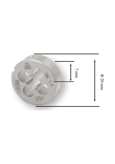 Mte Unc 1/4 Pafta Normal Vidalı Hss Dın 223/b