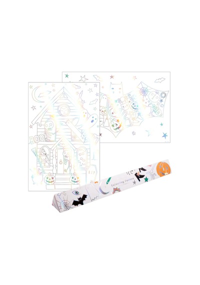 Meri Meri - Halloween Colouring Posters - Cadılar Bayramı Boyama Posterleri 2'li 0 - 99