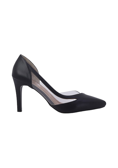 Hobby 26612 Hakiki Deri Stiletto Kadın Ayakkabı Siyah