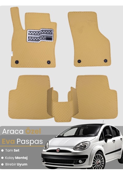 Fiat Punto Evo 2009-2012 Uyumlu Eva Paspas Tam Set Araca Özel,su Geçirmez,hızlı Ve Kolay Montaj