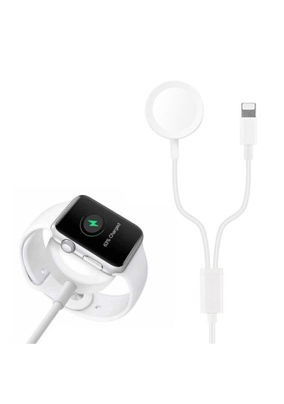 Apple Uyumlu  Watch Series 10 42mm/46mm 2in1 Manyetik Şarj 1.2m Al2363