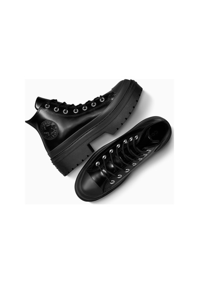 Converse Chuck Taylor All Star Lugged Heel Unisex Siyah Deri Platform Bot