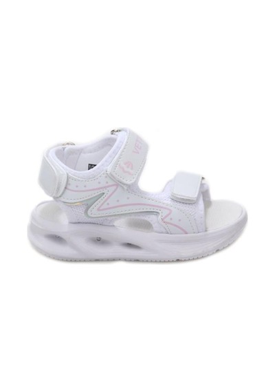 Papuçcity Vetta 03497 Kız Çocuk Bebe Sandalet Ayakkabı Beyaz