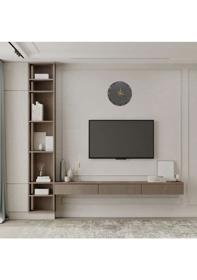 Modern Dekoratif Sessiz Akar Mekanizmalı Ahşap Dekoratif Duvar Ahşap