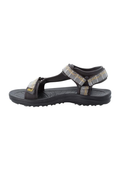 Jack Wolfskin 4052011 Wave Breaker M Asphalt Erkek Sandalet Gri