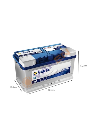 Varta 12V 75Ah Amper 730A E46 Start-Stop Efb Akü