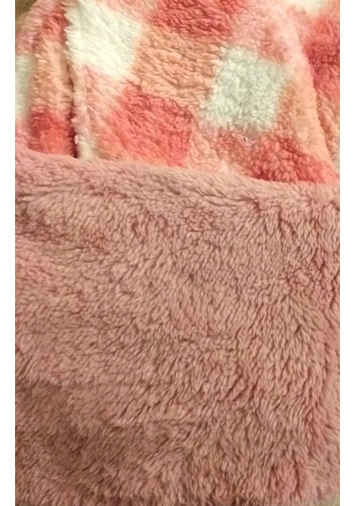 Alperi Uzun Kol Welsoft Pelüş Pijama Takımı Pudra
