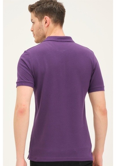 T8561 Dewberry Erkek Tshırt-mor Mor