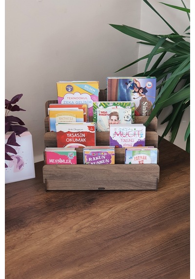Mini Lucky Montessori Çocuk Kitaplığı 4 Raflı Ahşap Çocuk Odası Kitaplık Masaüstü Mini Kitaplık Ceviz - 570895571 Ceviz Mini Lucky Montessori Çocuk Kitaplığı 4 Raflı Ahşap Çocuk Odası Kitaplık Masaüstü Mini Kitaplık Ceviz - 570895571 Ceviz