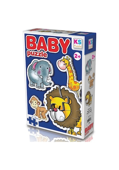Ks Games Vahşi Hayvanlar/wild Animals 4in1 Puzzle 2/3/4/