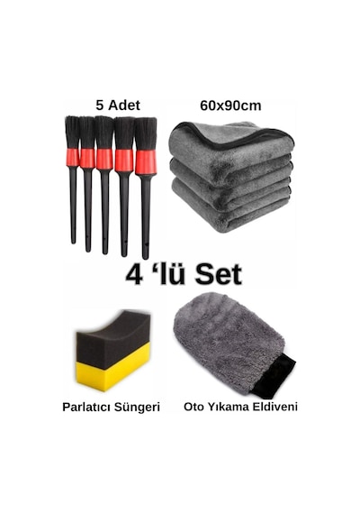4'lü Oto Bakım Seti