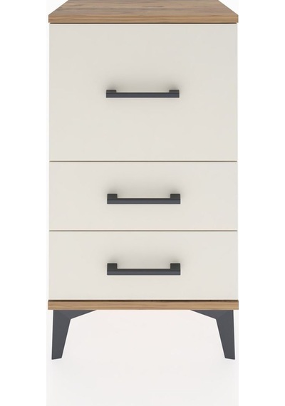 Arges Komodin Tek Raflı 2 Çekmeceli 44x30x80 Çam-aytaşı Atlas Çam