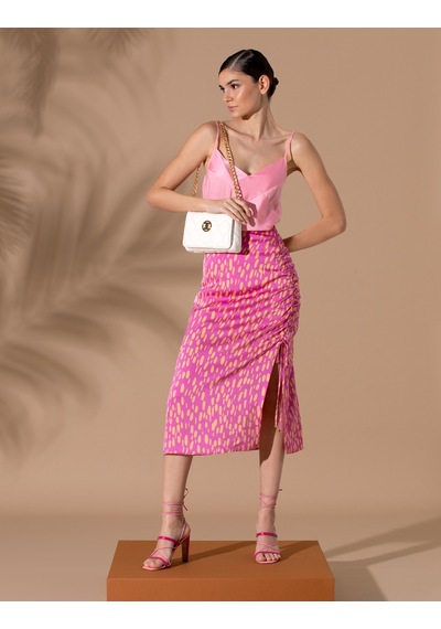 Pierre Cardin Kadın Koyu Pembe Kısa Kollu Bluz 50262565-vr167 Koyu Pembe