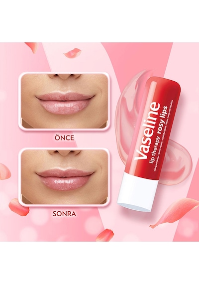 Vaseline Lip Therapy Dudak Bakım Kremi Rosy Lips 4.8 Gr X2