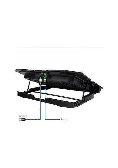 Daytona DYT810 Soğutucu Fanlı RGB Laptop Standı - Siyah