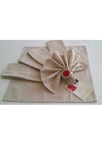 Mutfak Peçetesi Rich 40X40 Cm 6'Lı Sütlü Kahve (428755648)