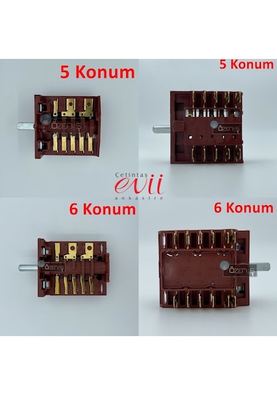 Çetintaş Evii Fırın Komutatörü - Şalteri Anahtarı 422311563