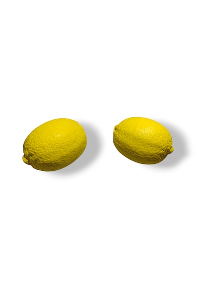 2 Adet Dekoratif Limon Ojbe Sarı Renkli Dokulu Limon Sarı