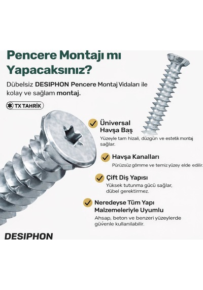 Buldex Dübelsiz Montaj Vidası 12 Lik 7,5x120 Mm 10 Adet 1