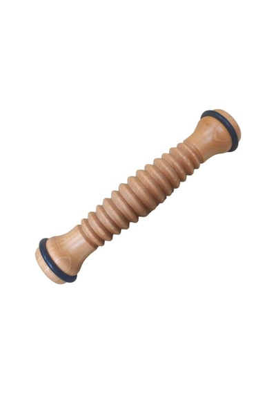 Ahşap Ayak Masaj Rulosu Foot Roller Büyük Boy Kahverengi