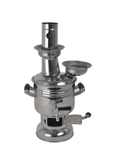 Sözenler Krom Odunlu Kömürlü 3 L Semaver Inox