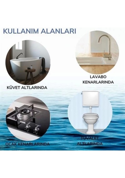 2 Li Su Sızdırmaz Banyo Mutfak Lavabo Küvet İzolasyon Şerit Bant Pratik Ürün Diğer