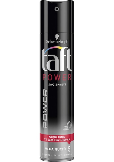 Taft Saç Spreyi No 5 Power Kafainli Mega Güçlü 250 Ml