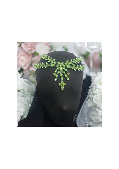 Alınlık Gelin,kına,nişan,söz,after,bride,party Taç Mint Yeşili - 694982827 Mint Yeşili