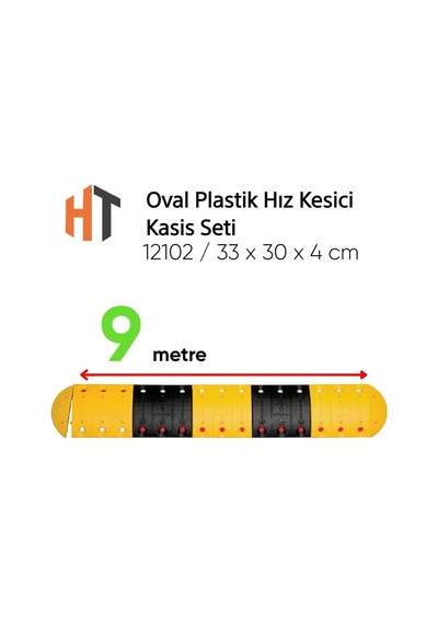Oval Plastik Hız Kesici Kasis Seti 9 Metre