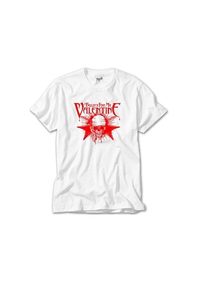 Bullet For My Valentine Skull Beyaz Tişört Beyaz
