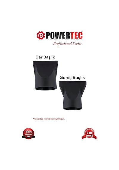Powertec TR-901 Tüm Modellere Uyumlu Fön Başlığı 2'li