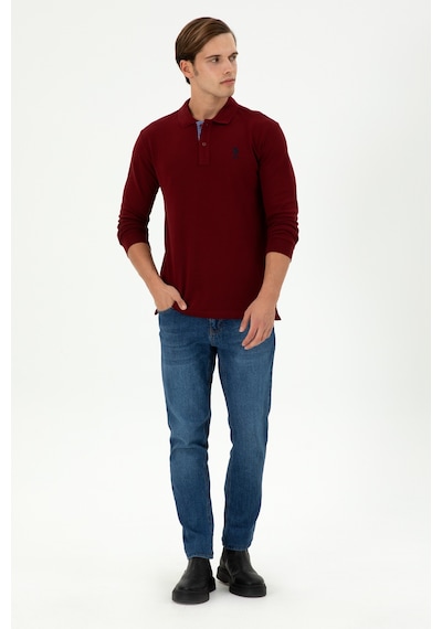 U.s. Polo Assn. Erkek Bordo Sweatshirt 50289062-vr014 Bordo