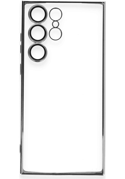 Samsung Uyumlu Galaxy S24 Ultra Kılıf Kamera Korumalı Lensli Silikon Mor