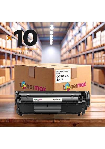 Hp Q2612a .  Toner 10'lu Paket / 1010 / 1012 / 1015 / 1018 / 1020 / 1022 / 3015 / 3020 / 3030 / 3050 / 3052 / 3055 / Mfp / M1319