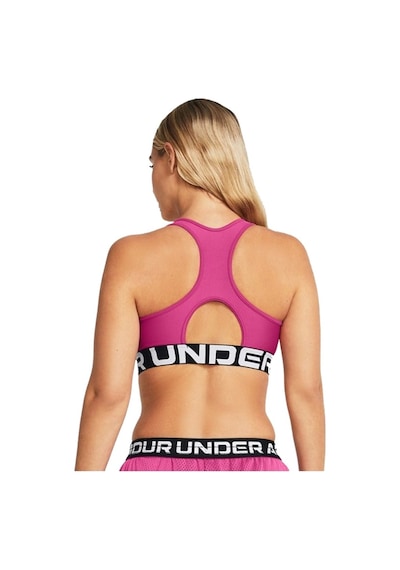Under Armour Heatgear Armor Mid Bustiyer Kadın Sporcu Sütyeni Pembe