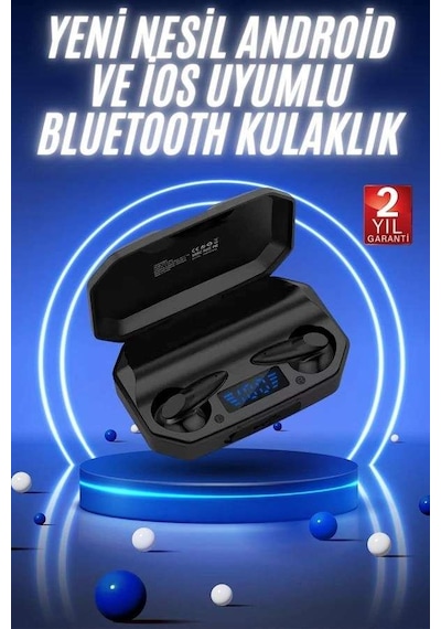 Siyah Profesyonel Oyuncu Kulaklığı Bluetooth 5.2 Uyumlu