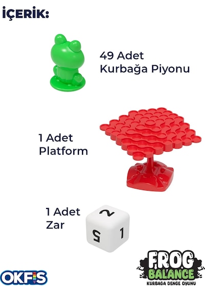 Go Toys Kurbağa Denge Ebeveyn Çocuk Etkileşimi Kutu Oyunu