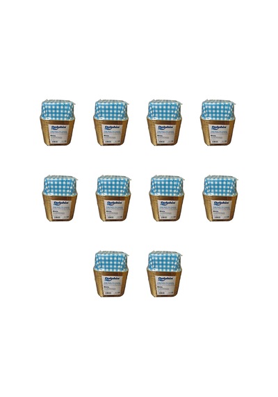 Dolphin Muffin Kare Kağıt Mavi Puantiyeli Altın Cupcake Kek Kalıbı Kapsülü Kabı - 25 Adetlik 10 Paket Renkli