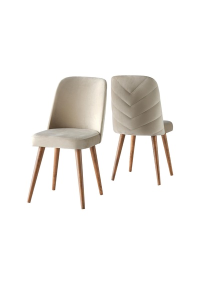 Tekno Venedik Mdf Açılır Mutfak Masa Sandalye Takımı 60x100 Beyaz - Gri