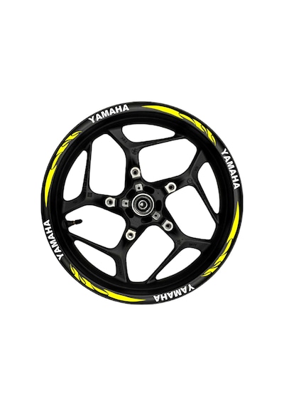Yamaha Beyaz Yazılı Sarı Pençe Şeritli-176