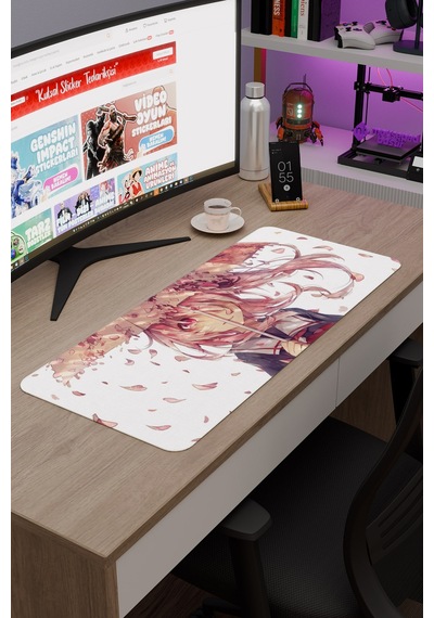 Mirai Nikki Anime V4 - 70x30 Xl Gaming Kauçuk Kaymaz Taban Mouse Pad Fare Altlığı