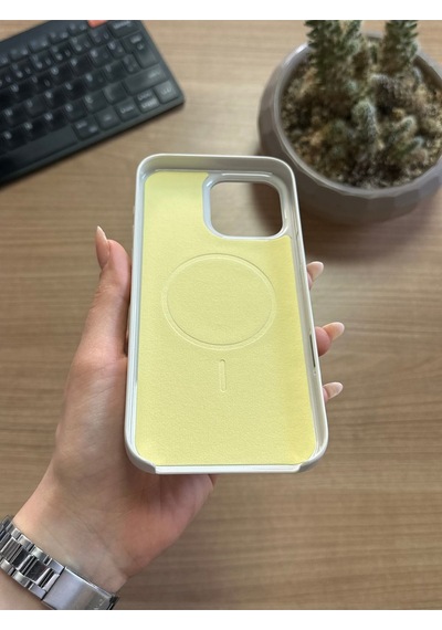 Apple Uyumlu iPhone 16 Pro Max Animasyonlu Stylus Silikon Kılıf Krem
