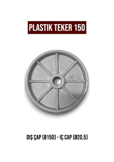 Plastik Teker 150 ( 3 Adet )