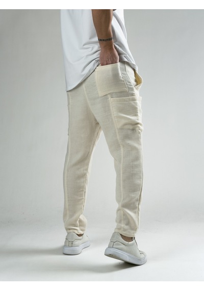 Cocopelli Keten Bej Erkek Jogger Pantolon Coc2817 Bej