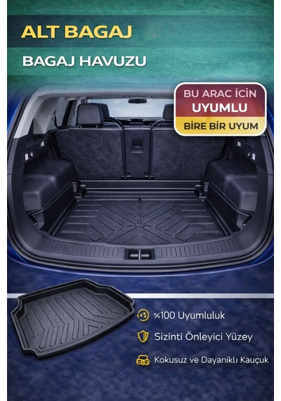Trobus Renault Duster Suv 2024 Ve Sonrası 4x2 Hibrit Alt Bagaj Havuzu Derin Zemin